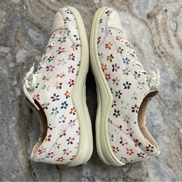 Finn Comfort Altea Sneakers Suede Leather Floral Made in Germany size 41 - Picture 5 of 12